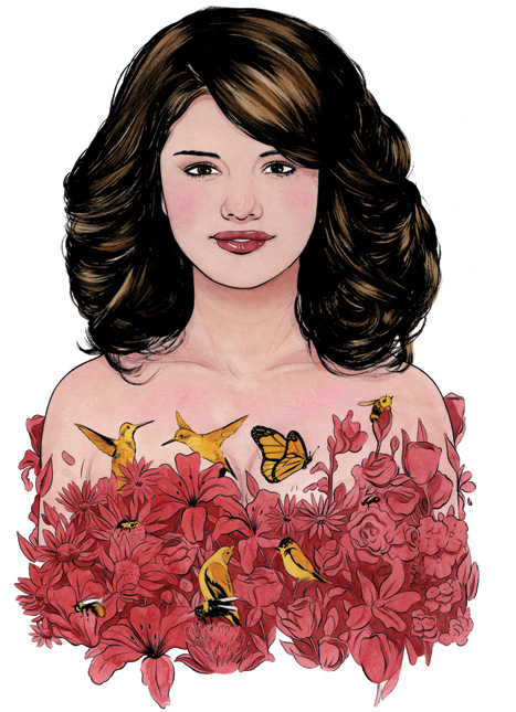 A Selena Gomez portrait for the Dallas Observer
